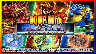 UPCOMING UPDATE!!! | AREA 10  ELEMENTAL RUIN EQUIPMENT Info | Grand Summoners