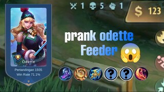 KETIKA ODETTE TIKTOK NGEPRANK MUSUH PAKE BUILD INI AUTO WIN - Mobile Legends