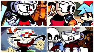 I played every FNF vs Cuphead Mod Part#2 | FNF Indie Cross, Pibby Cuphead, MugginFunkin, Pasta Night