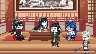 The three evils of Qingyun were happy to learn the sword skills