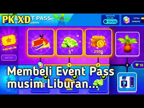 Mengaktifkan Event Pass musim Liburan di PK XD update terbaru versi 0.33.0