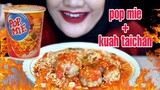 POP MIE KUAH PEDAS DOWER || BAKSO KUAH TAICHAN COLLAB WITH HELMA ASMR||INDONESIAN FOOD