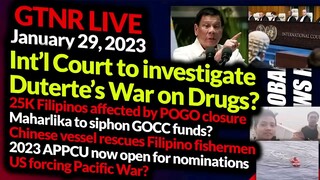 ICJ to Investigate Duterte? US to recognize Taiwan? Lost POGO jobs - GTNR with Ka Mentong and Ka Ado