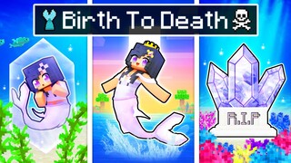 BIRTH To DEATH of the CRYSTAL Mermaid In Minecraft!