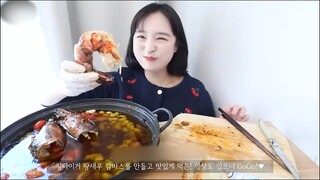 Mukbang tôm #food