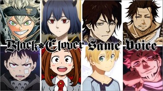 Black Clover All Character Voice Actor With The Same Anime Character voice