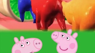 Peppa dan George membuat mie lezat bersama-sama!