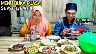 MENU BUKA PUASA, SAMBEL CUMI ASIN, TUMIS KANGKUNG SEDERHANA, MAKANAN SISA SEMALAM, ES CAMPUR