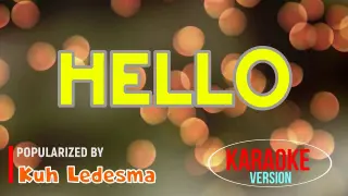 Hello - Kuh Ledesma | Karaoke Version |🎼📀▶️