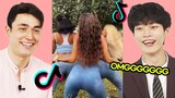 Korean Teen and American Guy React To Coolant Dance TikTok Challenge Compilation! 🔥🔥