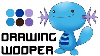 Drawing Wooper - Pokemon (Menggambar Pokemon) by OST ANIME ID