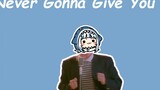 Lagu Hololive / nyanyian Gawr Gura】Rick Astley - Never Gonna Give You Up "Subtitle Cina"
