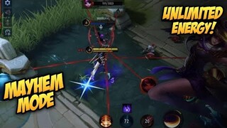 UNLIMITED ENERGY+AUTO MANIAC !!! FANNY SOLO MAYHEM MODE AUTO BANTAI !!! | MOBILE LEGENDS BANG BANG