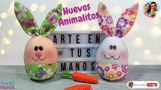 Cómo Hacer CONEJOS Con Forma De HUEVITOS, Fácil con Arte en Tus Manos