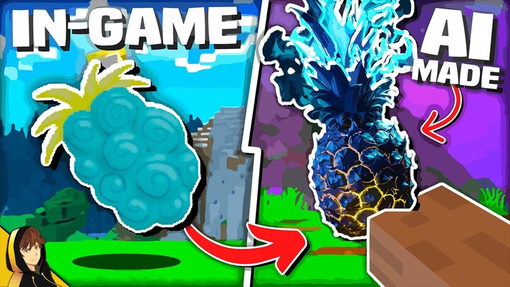 Picking DEVIL FRUITS from AI Designs, then FIGHTING in MINECRAFT!?!
