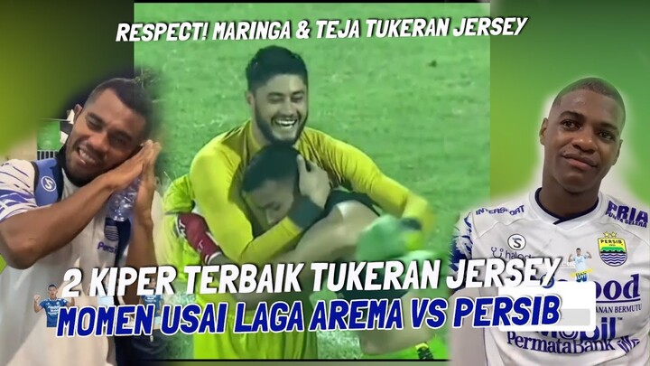 RESPECT♥️ MOMEN USAI PERTANDINGAN AREMA VS PERSIB, TEJA & MARINGA TUKERAN JERSEY