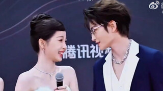 才知道丁禹兮是虞书欣五年来第一个挽手走红毯的男明星