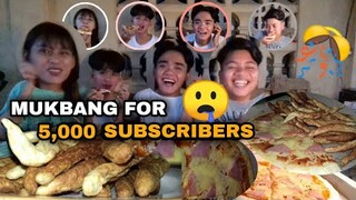 HAPPY 5,000 SUBSCRIBERS | MUKBANG WHILE READING YOUR COMMENTS ( LAUGHTRIP TO)