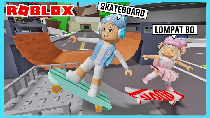 Aku Dan Adiku Menjadi Pemain Skateboard Terhebat Di Roblox Brookhaven ft @Shasyaalala