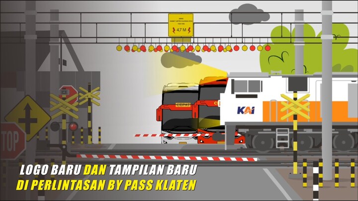 Logo Baru dan Tampilan Baru di Pelintasan Kereta Api By Pass Klaten JPL 274