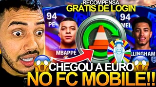 EUROCOPA CHEGOU NO FC MOBILE! 😱 RECOMPENSA GRÁTIS NO LOGIN & TOKEN DE TREINO INFINITO 🤯🔥