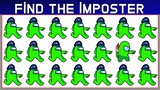 Find The Imposter Among Us Emoji Game #84 | Odd One Out Brain Games | Among us find imposter