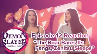 Demon Slayer - Reaction - S1E12 - The Boar Bares Its Fangs, Zenitsu Sleeps