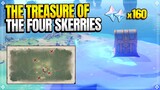 【2.8】HIDDEN Treasure - The Treasure of the Four Skerries | World Quests and Puzzles|【Genshin Impact】