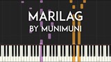 Marilag by Munimuni Synthesia Piano Tutorial with sheet music