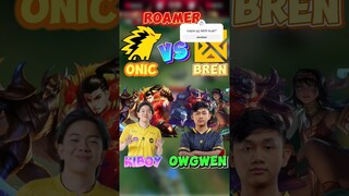 onic vs bren esport roamer #mlbb #mobilelegends #shortsvideo #onic #roamer