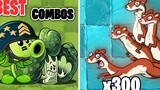 PvZ 2 - Tanaman Tim Kombinasi Terbaik di Level Tertinggi vs. 300 Ice Weasel Zombies - Siapa yang Ter