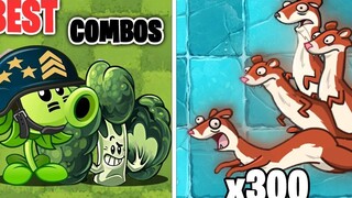 PvZ 2 - Tanaman Tim Kombinasi Terbaik di Level Tertinggi vs. 300 Ice Weasel Zombies - Siapa yang Ter