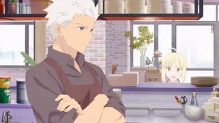 Perkataan Saber membuat kedua chef Shirou Hong dan A iri.