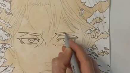 Lukisan Eren Levi Kapten Mikasa