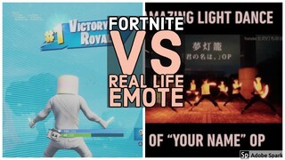 FORTNITE GLOW STICK DANCE VS REAL LIFE OTAKU GLOW STICK