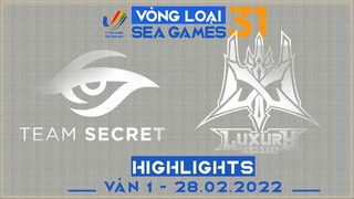 Highlights TS vs LX [Ván 1][Vòng Loại Seagame31 - Vòng 2][28.02.2022]