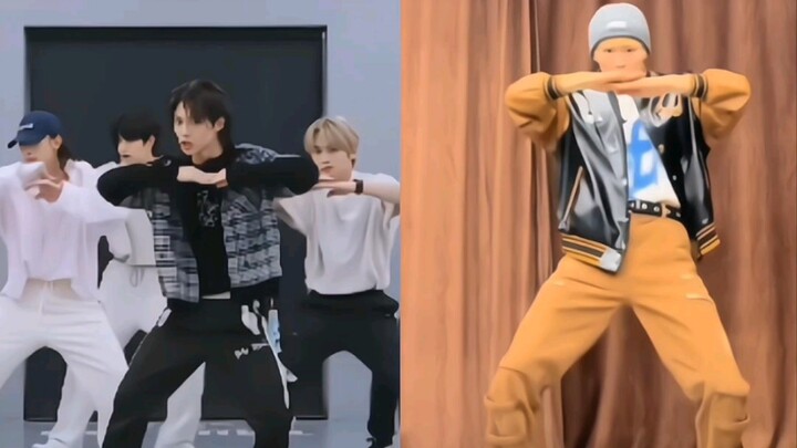 Rikimaru's cover dance of Case 143 is so synchronized with the Stray Kids practice room.