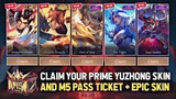 NEW EVENT 2023! FREE M5 PRIME YU ZHONG SKIN AND EPIC SKIN + M5 PASS TICKET! | MOBILE LEGENDS 2023