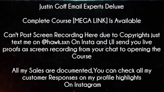 Justin Goff Email Experts Deluxe Course download