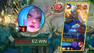 JUNGLE ALDOUS VS TOP GLOBAL SUPREME KARINA | EPIC COMEBACK GAMEPLAY!!!