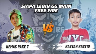 Kemas Pake Z vs Rasyah Rasyid: Skill Siapa Lebih GG Main FF? | Mabar Free Fire Match 58 #short