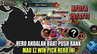 Hero andalan buat push rank auto cepet mythic boz