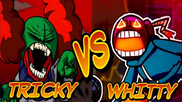 Epic Battle! Tricky VS Whitty - Tricky VS Whitty have a Rap Battle! - Friday Night Funkin'