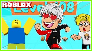 KEJAR-KEJARAN KOCAK BANGET BANG CUPU NABRAK PATUNG NOOB SIAPA MENANG??? ROBLOX MIKOCIL