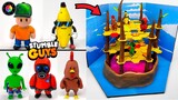 Diorama GIGANTE de STUMBLE GUYS! (Mr. Stumble, Banana, Chicken, Alien, Radioactivo) | PlastiVerse