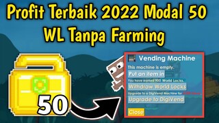 Profit Terbaik Modal 50 WL ke 900 WL? | Tanpa Farming | Growtopia Indonesia