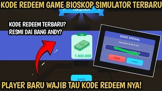 KODE REDEEM DI GAME BIOSKOP SIMULATOR TERBARU || REDEEM CODE GAME BIOSKOP SIMULATOR