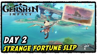 Genshin Impact Strange Fortune Slip Quest DAY 2