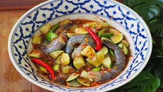 ยำมะนาวกุ้งสดรสเด็ด แซ่บมาก ใครๆก็บอกว่าสูตรนี้อร่อยมาก