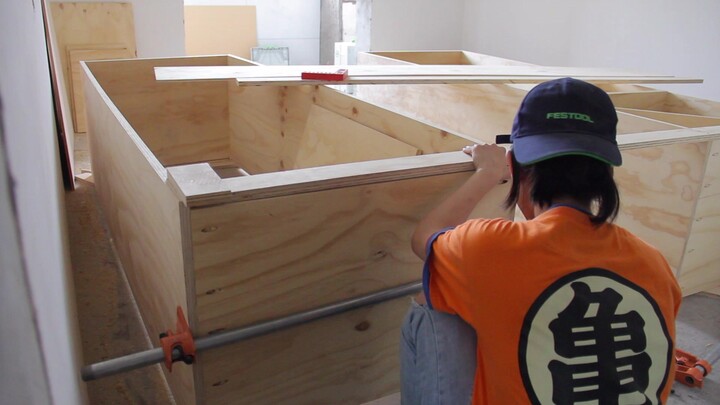 板式家具木工DIY/05-美松板衣柜